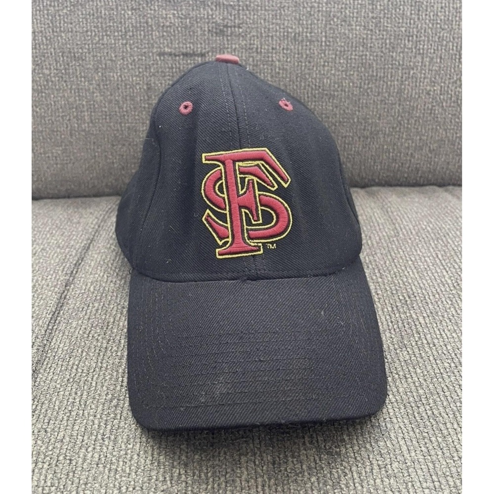 Florida State Seminoles Hat Cap Fitted Mens Black NCAA Football Lids Blackout